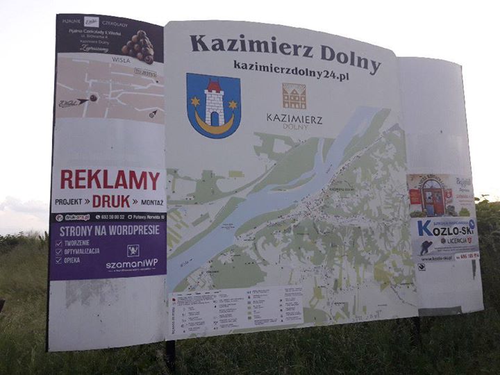 Zachęcamy do reklamy swoich usług na tablicy przy największym parkingu w Kazimierzu Dolnym. Na…